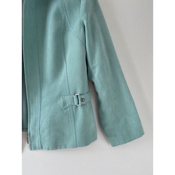 Proportion Petite Conrad C Women's Teal Blazer / Jacket with Zipper Size… - Picture 5 of 12